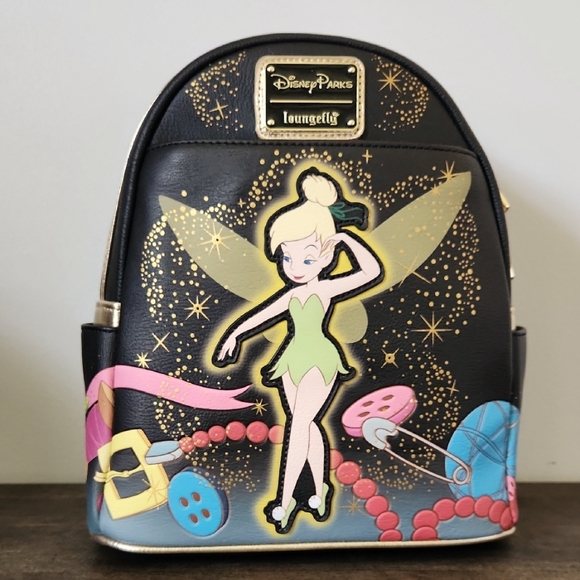 Disney Parks 2023 Tinker Bell Light-Up Loungefly Backpack - Picture 1 of 8